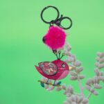 Portachiavi Uccellino Pon Pon
