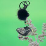 Portachiavi Uccellino Pon Pon