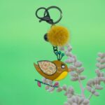 Portachiavi Uccellino Pon Pon