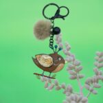 Portachiavi Uccellino Pon Pon