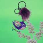 Portachiavi Uccellino Pon Pon