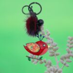 Portachiavi Uccellino Pon Pon