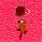 Portachiavi Pappagallo Pon Pon