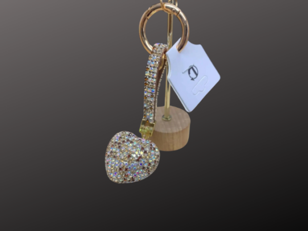 Portachiavi Cuore Strass