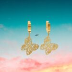 Orecchini con Ciondolo a Farfalla