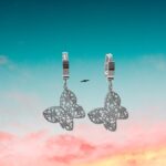 Orecchini con Ciondolo a Farfalla