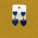 Orecchini a Cuore con Venature