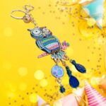 Portachiavi Gufo Colorato