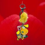 Portachiavi Cagnolino Pon Pon