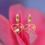 Orecchini in Acciaio con Ciondolo a Cuore