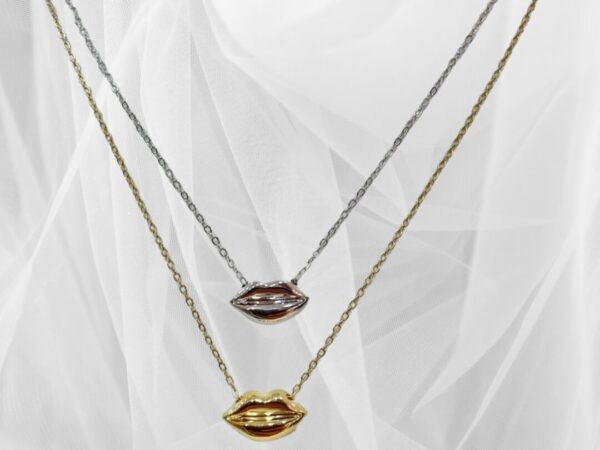 Collana Labbra in Argento 925