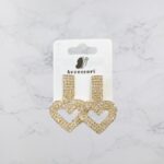 Orecchini a Cuore con Strass