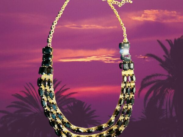 Collana Strass a 3 Fili