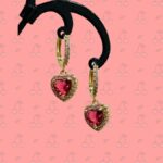 Orecchini Cuore Rosso