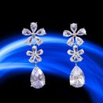 Orecchini Fiore con Goccia