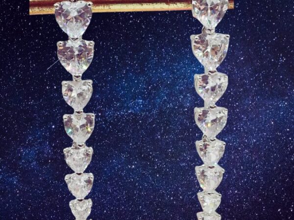 Orecchini Pendenti Cuori