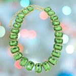 Collier Pietre Verdi Sfaccettate