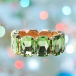 Bracciale Pietre Verdi Sfaccettate