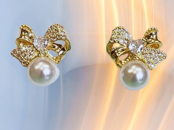 Orecchini Fiocco Perle